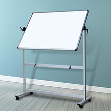 Load image into Gallery viewer, VIZ-PRO Double-Sided Magnetic Mobile Whiteboard, 48 x 36 Inches, Aluminium Frame and Stand
