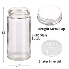 Load image into Gallery viewer, SWOMMOLY Spice Rack Organizer with 24 Empty Round Spice Jars, 396 Spice Labels with Chalk Marker and Funnel Complete Set, for Countertop, Cabinet or Wall Mount
