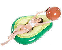 Load image into Gallery viewer, Jasonwell Inflatable Avocado Pool Float Floatie with Ball Water Fun Large Blow Up Summer Beach Swimming Floaty Party Toys Lounge Raft for Kids Adults
