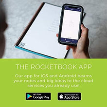 Load image into Gallery viewer, Rocketbook Smart Reusable Notebook - Dot-Grid Eco-Friendly Notebook with 1 Pilot Frixion Pen &amp; 1 Microfiber Cloth Included - Atomic Red Cover, Executive Size (6" x 8.8")
