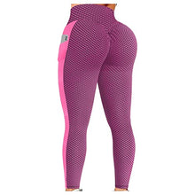 Load image into Gallery viewer, Women High Waist Yoga Pants Tummy Control Slimming Booty Leggings Workout Running Butt Lift Tights With Pockets 133
