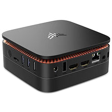 Load image into Gallery viewer, Mini PC, Quad Core Ιntel Celeron J3455 Mini Desktop Computer Windows 10 Pro(64-bit), 4GB DDR3/64GB eMMC Small Computer 4K Support 2.5" SSD/mSATA SSD/2.4G+5G Dual WiFi for Home Business Education
