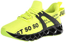 Load image into Gallery viewer, COKAFIL Mens Walking Shoes Running Athletic Fashion Tennis Blade Sneakers, E-s&amp;Green, 8.5
