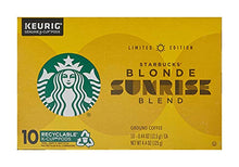 Load image into Gallery viewer, Starbucks Sunrise Blend Coffee K-Cup Pods | Blonde Roast Coffee Pods for Keurig Brewers | 1 Box (10 Pods)
