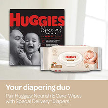 Load image into Gallery viewer, Huggies Nourish &amp; Care Baby Wipes, 8 Flip-Top Packs, 56 Count Each
