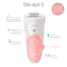 Load image into Gallery viewer, Braun Epilator Silk-épil 5 5-895, Hair Removal for Women, Shaver &amp; Trimmer, Rechargeable, Cordless, Wet &amp; Dry, Cleansing Brush, Beauty Kit &amp; 5 extras
