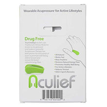 Load image into Gallery viewer, Aculief - Award Winning Natural Headache, Migraine, Tension Relief Wearable – Supporting Acupressure Relaxation, Stress Alleviation, Soothing Muscle Pain - Simple, Easy, Effective 1 Pack - (Green)
