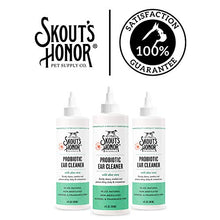 Load image into Gallery viewer, SKOUT'S HONOR: Probiotic Ear Cleaner for Pets - Gently Cleans, Soothes, and Protects Dirty, Itchy, and Irritated Ears - Fragrance-Free
