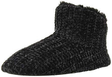 Load image into Gallery viewer, Dearfoams Women's Chenille Bootie Slipper, Black, Medium
