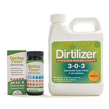 Load image into Gallery viewer, Garden Tutor Soil pH Test Kit &amp; Dirtilizer 3-0-3 Liquid Fertilizer &amp; Soil Conditioner Bundle
