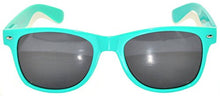 Load image into Gallery viewer, Classic Retro Vintage Smoke Lens Sunglasses Turquoise Frame
