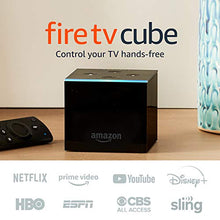 Load image into Gallery viewer, Fire TV Cube, hands-free with Alexa built in, 4K Ultra HD, streaming media player, released 2019
