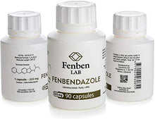 Load image into Gallery viewer, Fenben LAB Fenbendazol 222mg, Purity >99%, Certified Third-Party Laboratory Tested, Analysis Report Included, 90 Caps
