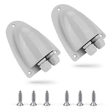 Load image into Gallery viewer, BougeRV 2 Pack Solar Double Cable Entry Gland Box, RV roof Waterproof ABS Solar Double Cable Entry housing for RVs, Boats, Yacht, Roofs，camperman for All Cable Types 14AWG to 10AWG （Gray）
