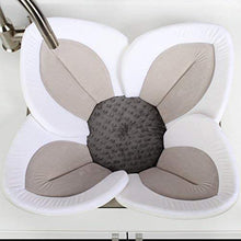 Load image into Gallery viewer, Blooming Bath Lotus Baby Bath Seat - Premium Baby Bathtub, Fits Most Sinks - Newborn &amp; Baby Essentials - Baby Gifts - 33" - Grey/Dark Grey
