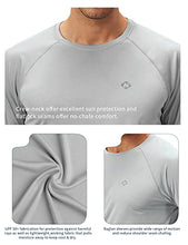 Load image into Gallery viewer, NAVISKIN Men's Sun Protection UPF 50+ UV Outdoor Long Sleeve Shirts Grey Size M
