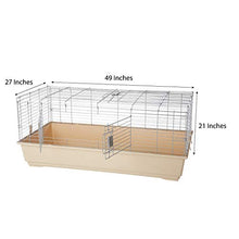 Load image into Gallery viewer, AmazonBasics Small Animal Cage Habitat With Accessories - 49 x 27 x 21 Inches, Jumbo
