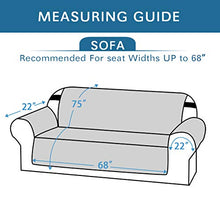Load image into Gallery viewer, H.VERSAILTEX 100% Waterproof Sofa Protector Cover Couch Covers for Dogs / Pets | Sofa Covers for 3 Cushion Couch Leather Sofa Slipcovers with Non Slip Backing (Seat Width 68", Grey)
