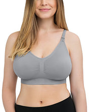 Load image into Gallery viewer, Kindred Bravely Simply Sublime Seamless Nursing Bra for Breastfeeding | Wireless Maternity Bra (Grey, Large)
