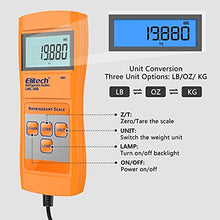 Load image into Gallery viewer, Elitech HLD-100+ Halogen Leak Detector Freon Sniffer + LMC-200 Refrigerant Charging Scale HVAC Freon Scale 220lbs
