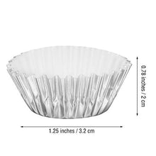 Load image into Gallery viewer, Sumind 400 Pieces Mini Cupcake Cup Liners, Foil Baking Cups, Foil Cupcake Liners for Baking Muffin and Cupcakes (Silver)
