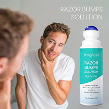 Load image into Gallery viewer, Evagloss Razor Bumps Solution- After Shave Repair Serum for Ingrown Hairs and Razor Burns, Roll-On for Men and Women -100g
