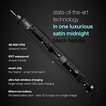 Load image into Gallery viewer, AquaSonic Black Series PRO – Ultra Whitening Toothbrush w UV Sanitizing Base – 4 Modes &amp; Smart Timers – UV Sanitizing &amp; Charging Travel Case – UltraSonic Electric Tooth Brush – 6 Proflex Brush Heads
