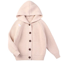 Load image into Gallery viewer, AUTWARM Kids Children Girls Open Front Button Down Hooded Neck Hoodies Cardigans Sweater for 4-12Years (as1, Age, 4_Years, 5_Years, Pink, 2)…
