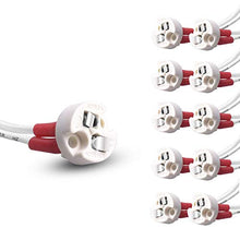 Load image into Gallery viewer, RAYHOO 10pcs G4 LED Light Bulbs 3W Warm Light + 10pcs G4 Light Bulb Sockets
