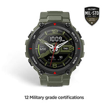 Load image into Gallery viewer, Amazfit T-Rex Smart Watch with GPS, Military Outdoor Sports Watch for Men,20-Day Battery Life, 1.3'' AMOLED Display,5 ATM Water Resistant, 14-Sports Modes, Heart Rate Sleep Monitor, Army Green
