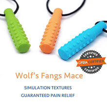 Load image into Gallery viewer, Sensory Chew Necklace (3 Pack) - Sensory Oral Motor Aids Teether Toys for Autism, ADHD, Baby Nursing or Special Needs- Reduces Chewing Biting Fidgeting for Kids Adult Chewers
