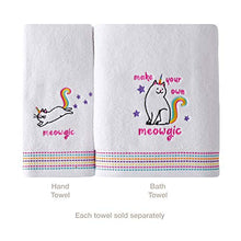 Load image into Gallery viewer, SKL HOME by Saturday Knight Ltd. Meowgic 2 Pc Hand Towel, White
