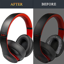 Load image into Gallery viewer, SoloWIT Replacement Ear Pads Cushions for Beats Studio 2 &amp; Studio 3 Wired &amp; Wireless Headphones, Earpads with Soft Protein Leather, Noise Isolation Memory Foam - Black
