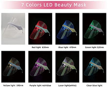 Load image into Gallery viewer, LED Beauty Mask LED Light Facial Mask 7 Colors Light Therapy Facial Photon Beauty Device Rejuvenation Mask, Wrinkles Reduction, Anti-Aging,Gift For Female Mum Girl Friend Christmast Festival

