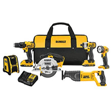 Load image into Gallery viewer, DEWALT 20V MAX Combo Kit, Compact 6-Tool (DCK620D2)
