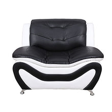 Load image into Gallery viewer, Beverly Fine Furniture 3 Piece Aldo Modern Sofa Set, Black/White

