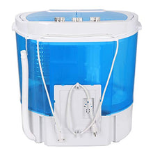 Load image into Gallery viewer, ZenStyle Portable Washer Compact Twin Tub 9.9 LB Mini Top Load Washing Machine Washer/Spinner w/ 6.57 FT Inlet Hose
