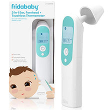 Load image into Gallery viewer, Infrared Thermometer 3-in-1 Ear, Forehead + Touchless for Babies, Toddlers, Adults, and Bottle Temperatures by Frida Baby
