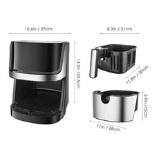 Load image into Gallery viewer, Air Fryer EVERUS 1700-Watts Hot Air Fryer Oven XL 5.8QT, Stainless Steel Electric Air Fryer Oilless Cooker with 8 Presets, Nonstick Square Basket, 2 Years Warranty, ETL Listed
