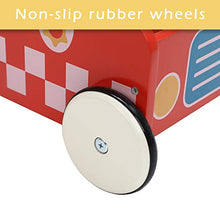 Load image into Gallery viewer, Red Aircraft Wooden Baby Push Walker - 2-in-1 Toddler Push &amp; Pull Toys Learning Walker Stroller Walker with Wheels for Baby Girls Boys 1-3 Years Old
