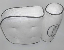 Load image into Gallery viewer, SpaSense Platinum Spa Bath Pillow Luxury Bathtub Suport for Neck and Shoulders 3D Air Mesh Breathable Spa Pillow Washable Head Rest for Bath Relax and Enjoy
