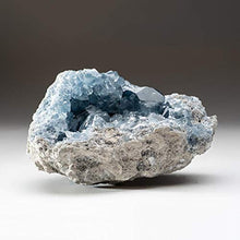 Load image into Gallery viewer, Astro Gallery of Gems Blue Celestite Cluster Geode from Sankoany, Ketsepy Mahajanga, Madagascar (3.8 lbs) - BC67
