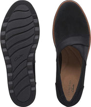 Load image into Gallery viewer, Clarks Women's Sharon Pump Loafer, Black Suede, 9
