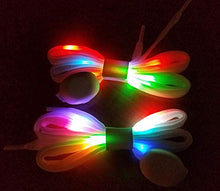Load image into Gallery viewer, LIHAI Led Light Up Shoelaces with Multicolor Flashing Shoe laces for Night Party
