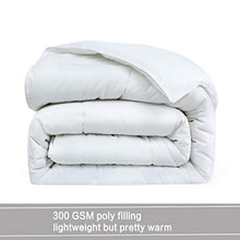 Load image into Gallery viewer, COTTONHOUSE Twin Size (64x88) Cooling Comforter Fluffy Reversible Quilted Duvet Insert Down Alternative Fill with Corner Tabs All Season - Machine Washable - White
