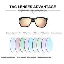 Load image into Gallery viewer, SIPHEW Womens Mirrored Sunglasses Polarized-Fashion Oversized Eyewear with UV400 Protection for Outdoor
