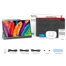 Load image into Gallery viewer, Portable Monitor Bundle - 4K 15.6 Inch Adobe 100% Touchscreen &amp; FHD 1080P 15.8 Inch Second External Monitor for Laptop, MacBook, PS5, PS4, Xbox, Switch
