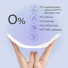 Load image into Gallery viewer, Livlit Large Size Ultra Thin Sanitary Pads, 100% Organic Cotton from Texas, Powerful Leak Protection, Unscented, Chlorine Free and Absorbency of Feminine Periods, Pads for Women (24 Count)

