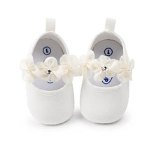 Load image into Gallery viewer, HsdsBebe 2pcs/Set Newborn Baby Girl Princess Mary Jane Shoes Toddler Infant Wedding Dress Flat Shoes with Free Headband

