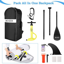 Load image into Gallery viewer, ANCHEER Inflatable Stand Up Paddle Board (6 Inches Thick), iSUP Package W/Premium SUP Accessories &amp; Backpack, Wide Non-Slip Deck, Big Fin, Adjustable Paddle, Leash, Hand Pump,Youth &amp; Adult

